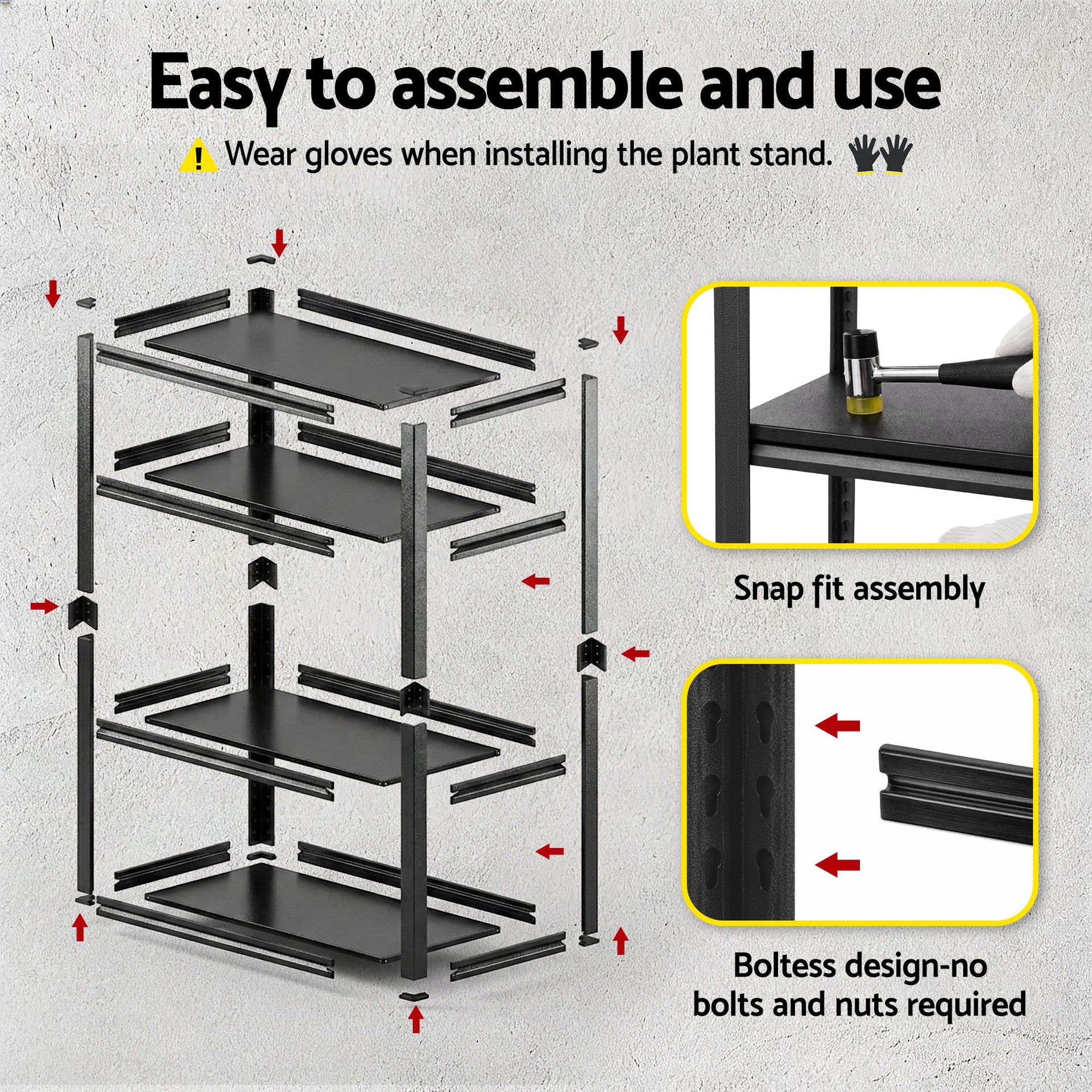 Giantz Garage Shelving 1.8X1.8m Warehouse Rack Storage Shelves Workshop Racks Steel Awezingly