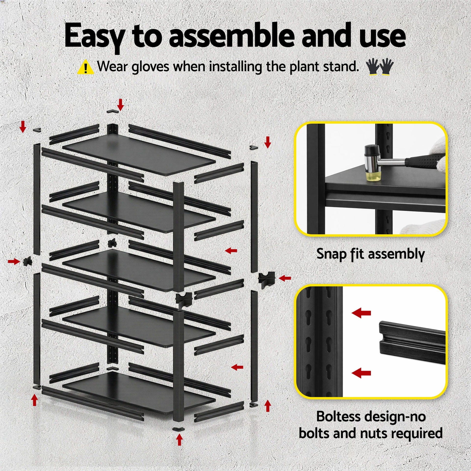 Giantz Garage Shelving 1.8X1.2m Warehouse Rack Storage Shelves Workshop Racks Steel Awezingly