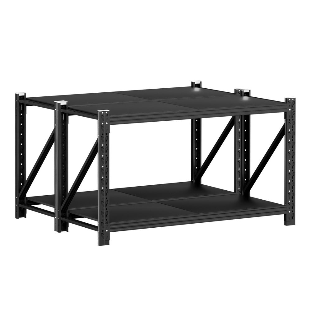 Giantz 2x 0.9M Garage Shelving Workbench Warehouse Rack Awezingly