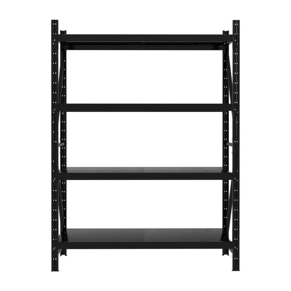 2Mx1.5M Giantz Garage Shelving Warehouse Rack Black Awezingly