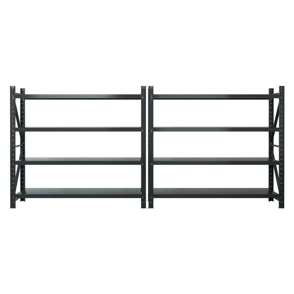 Giantz 4Mx1.8M Garage Shelving Warehouse Rack Black Giantz