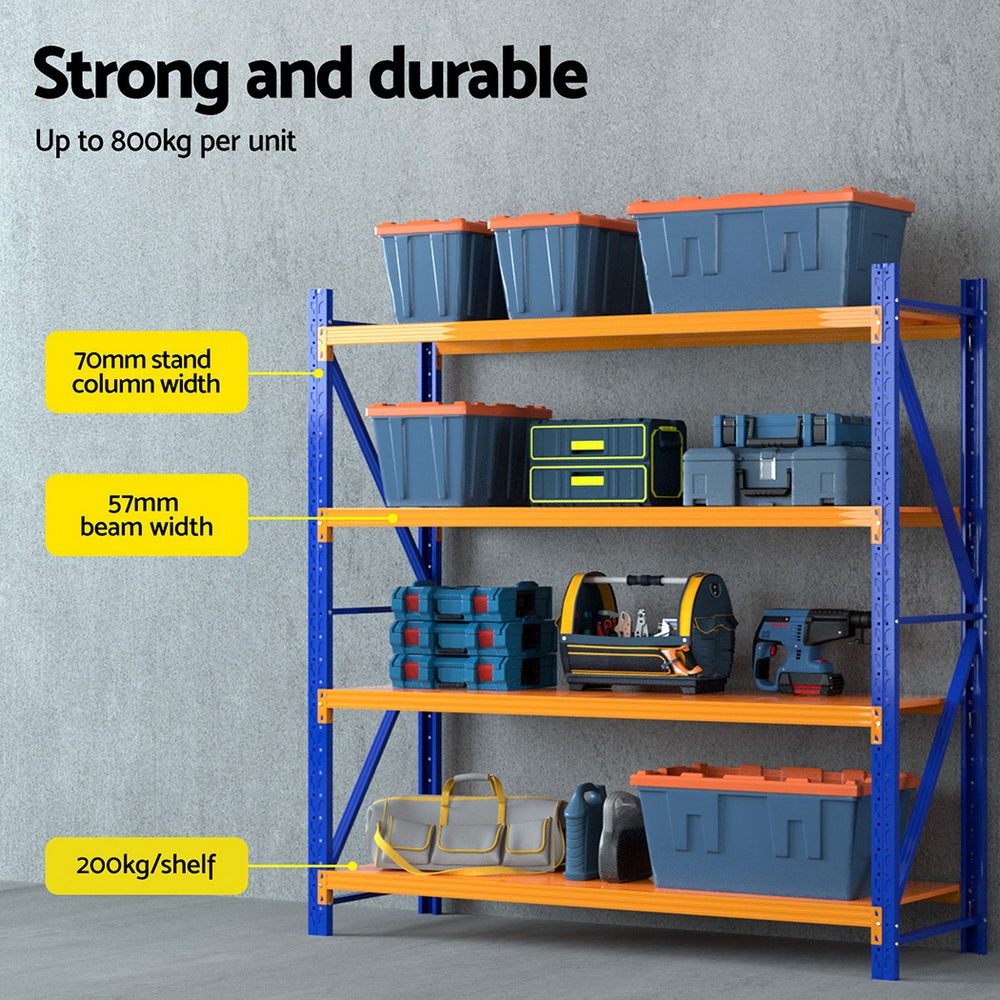Giantz 2Mx1.8M Warehouse Shelving Garage Rack Giantz