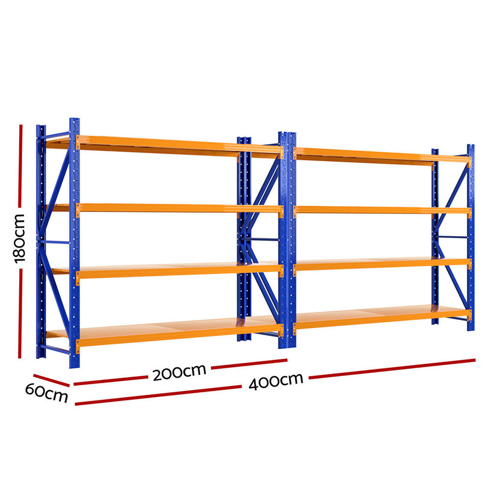 Giantz 4Mx1.8M Warehouse Shelving Garage Rack Giantz