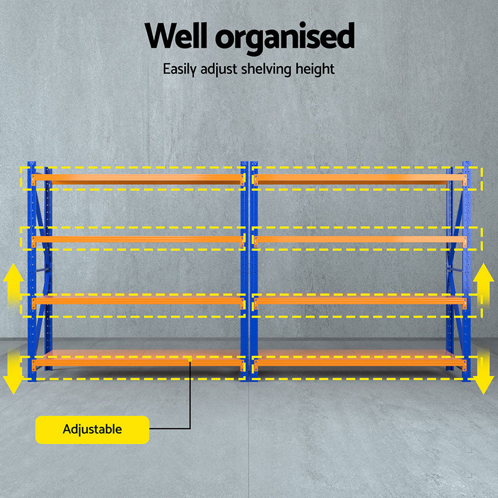 Giantz 4Mx1.8M Warehouse Shelving Garage Rack Giantz
