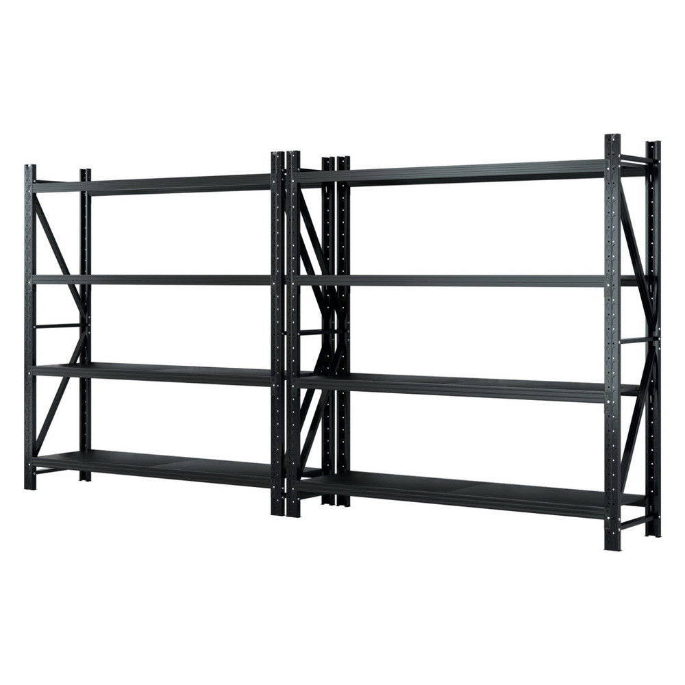 Giantz 4Mx2M Garage Shelving Warehouse Rack Black Giantz