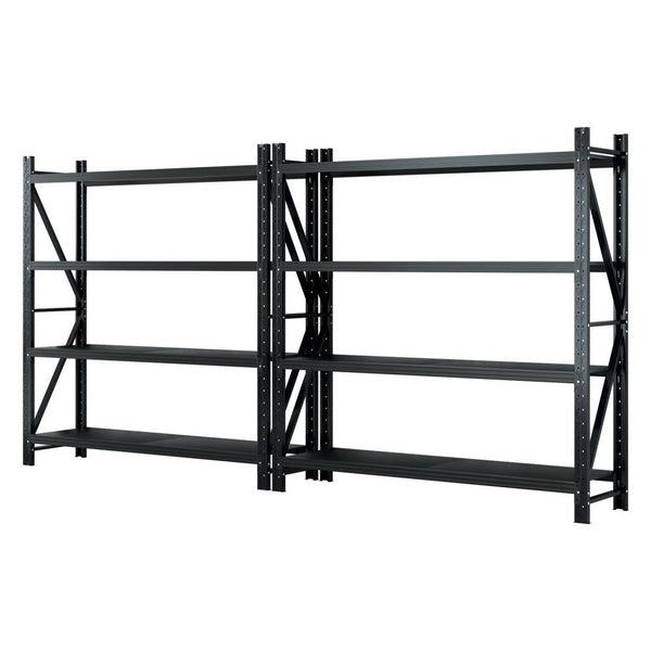 Giantz 4Mx2M Garage Shelving Warehouse Rack Black Giantz