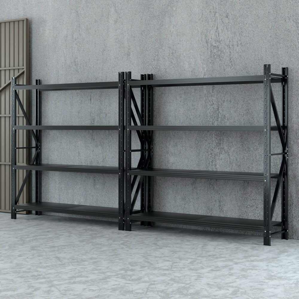 Giantz 4Mx2M Garage Shelving Warehouse Rack Black Giantz