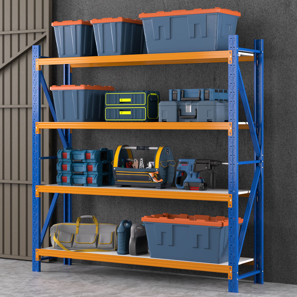 Giantz 2Mx2M Garage Shelving Warehouse Rack Pallet Racking Storage Shelf Blue Giantz