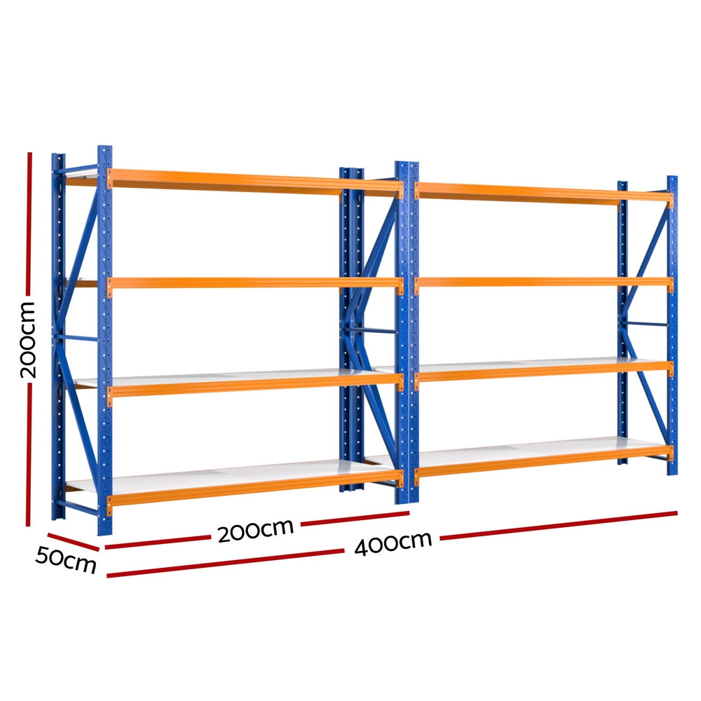 Giantz 4Mx2M Garage Shelving Warehouse Rack Giantz
