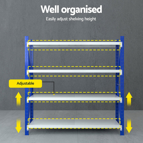Giantz 2Mx2M Warehouse Shelving Garage Rack Giantz