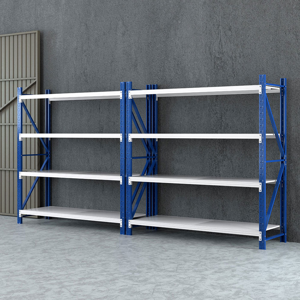 Giantz 4Mx2M Garage Shelving Warehouse Rack Blue Giantz