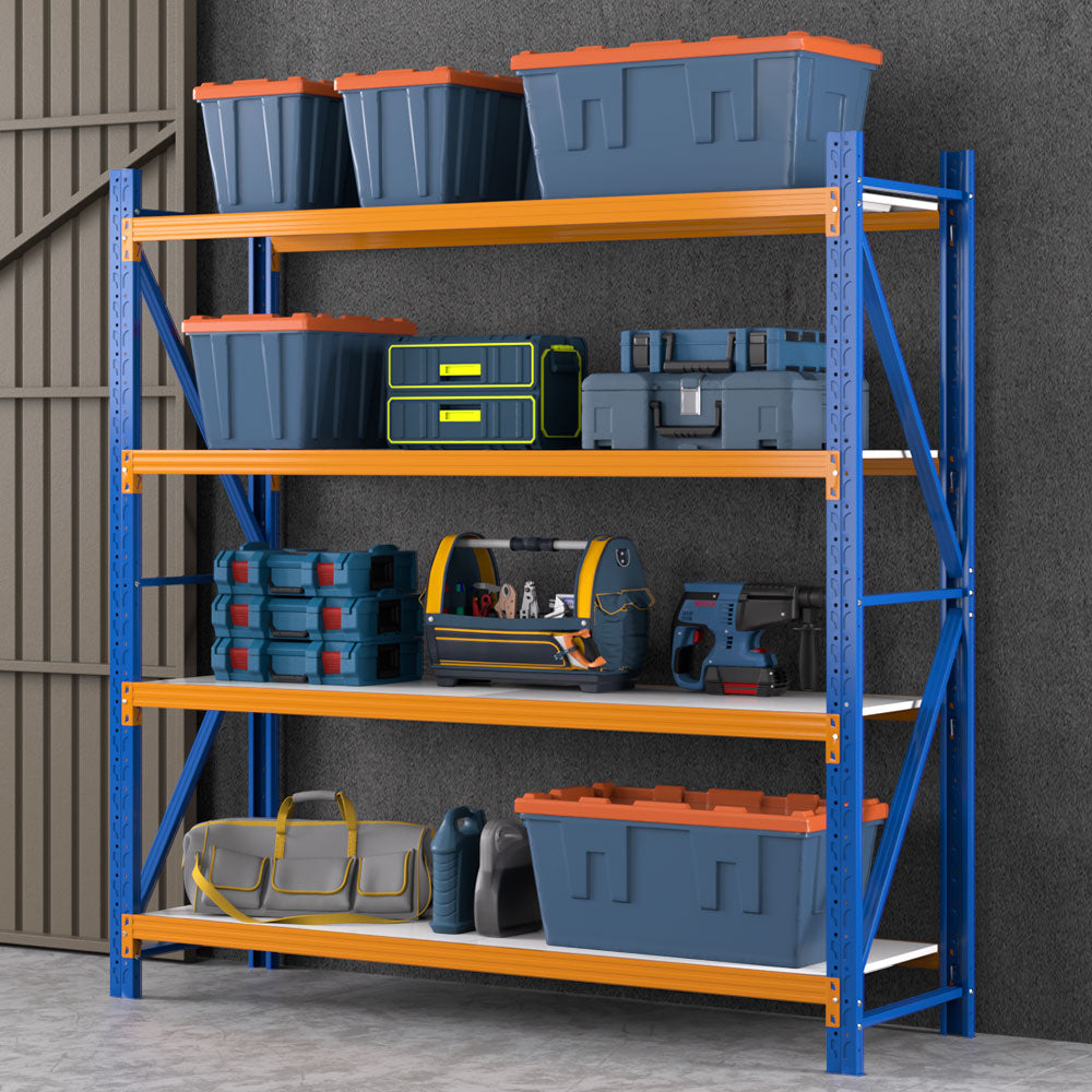 Giantz 2Mx2M Garage Shelving Warehouse Rack Pallet Racking Storage Shelf Blue Giantz