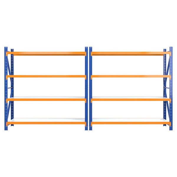 Giantz 4Mx2M Garage Shelving Warehouse Rack Orange Giantz