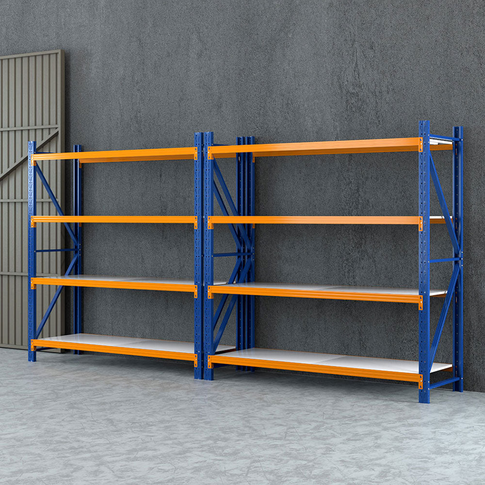 Giantz 4Mx2M Garage Shelving Warehouse Rack Orange Giantz