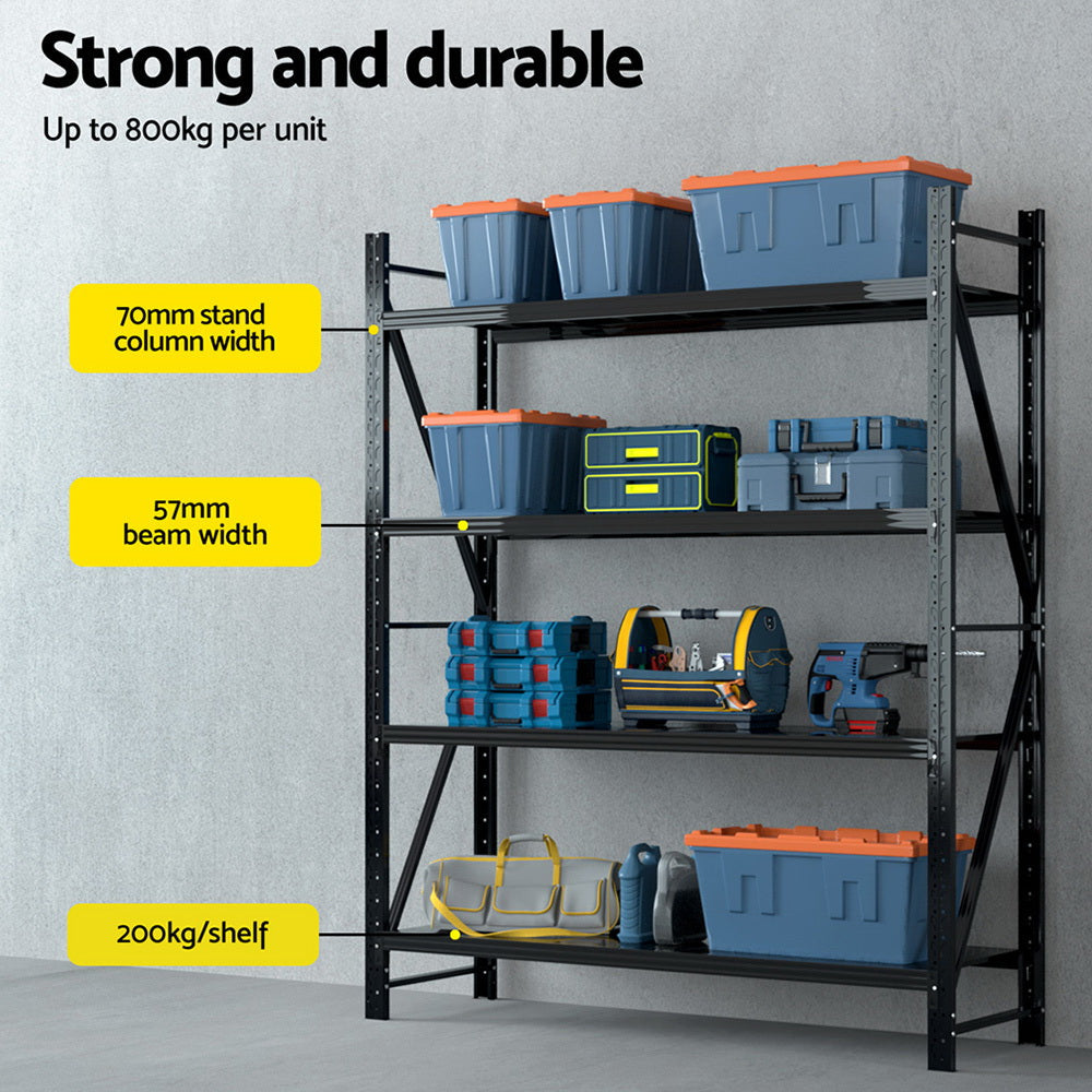 Giantz 2.4Mx2M Warehouse Shelving Garage Rack Giantz