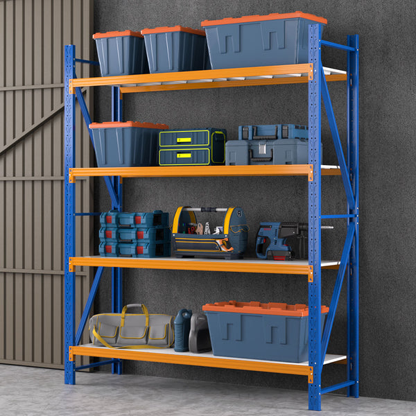 Giantz 2.4Mx2M Garage Shelving Warehouse Rack Pallet Racking Storage Shelf Blue Awezingly