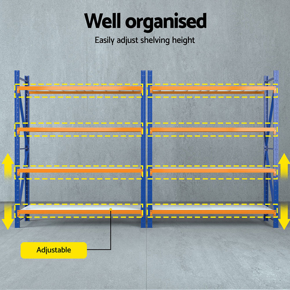 Giantz 4Mx2.4M Garage Shelving Warehouse Rack Giantz