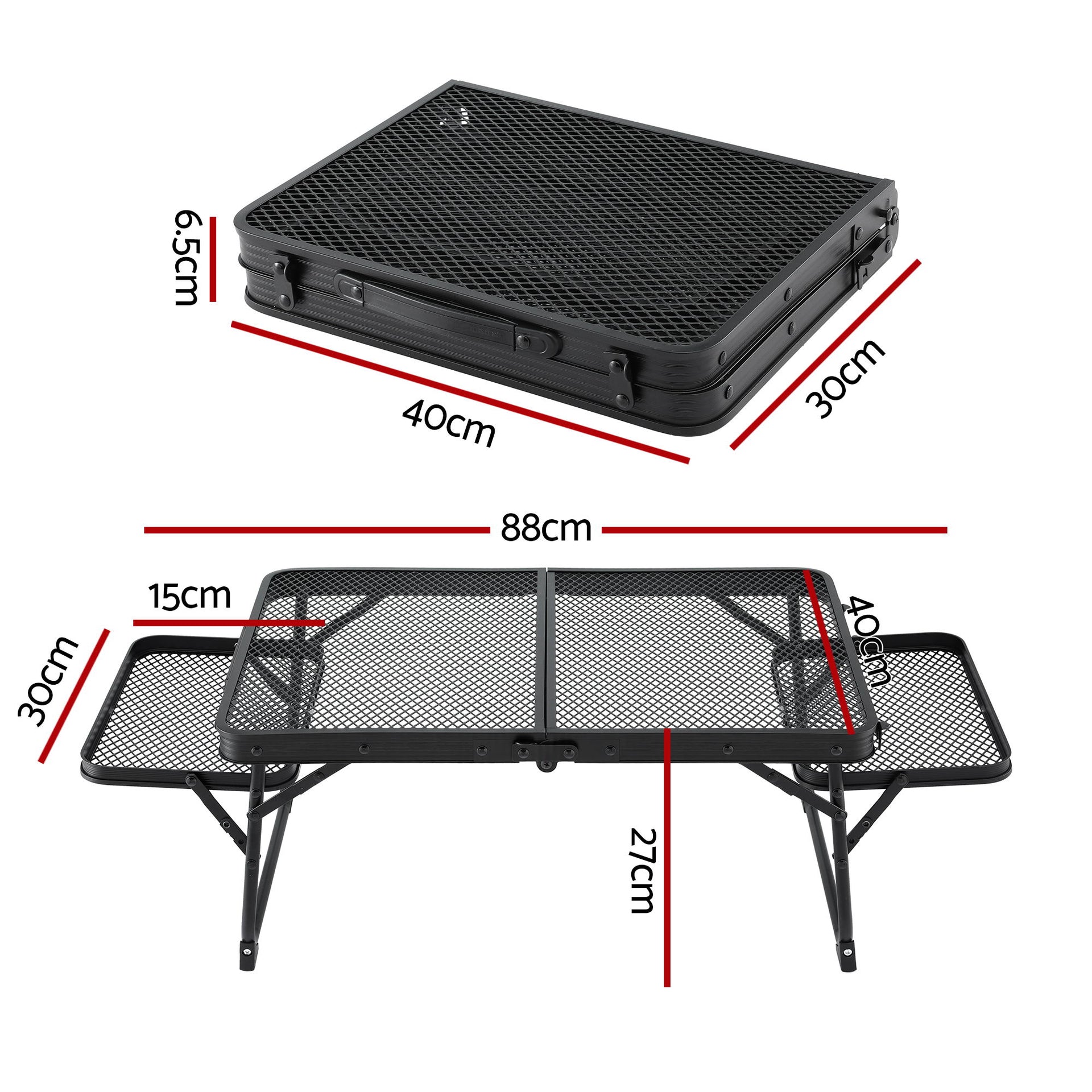 Weisshorn Camping Table Mesh Desktop Lightweight Portable Outdoor Folding Grill Desk Awezingly
