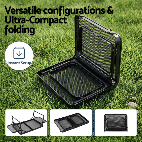 Weisshorn Camping Table Mesh Desktop Lightweight Portable Outdoor Folding Grill Desk Awezingly