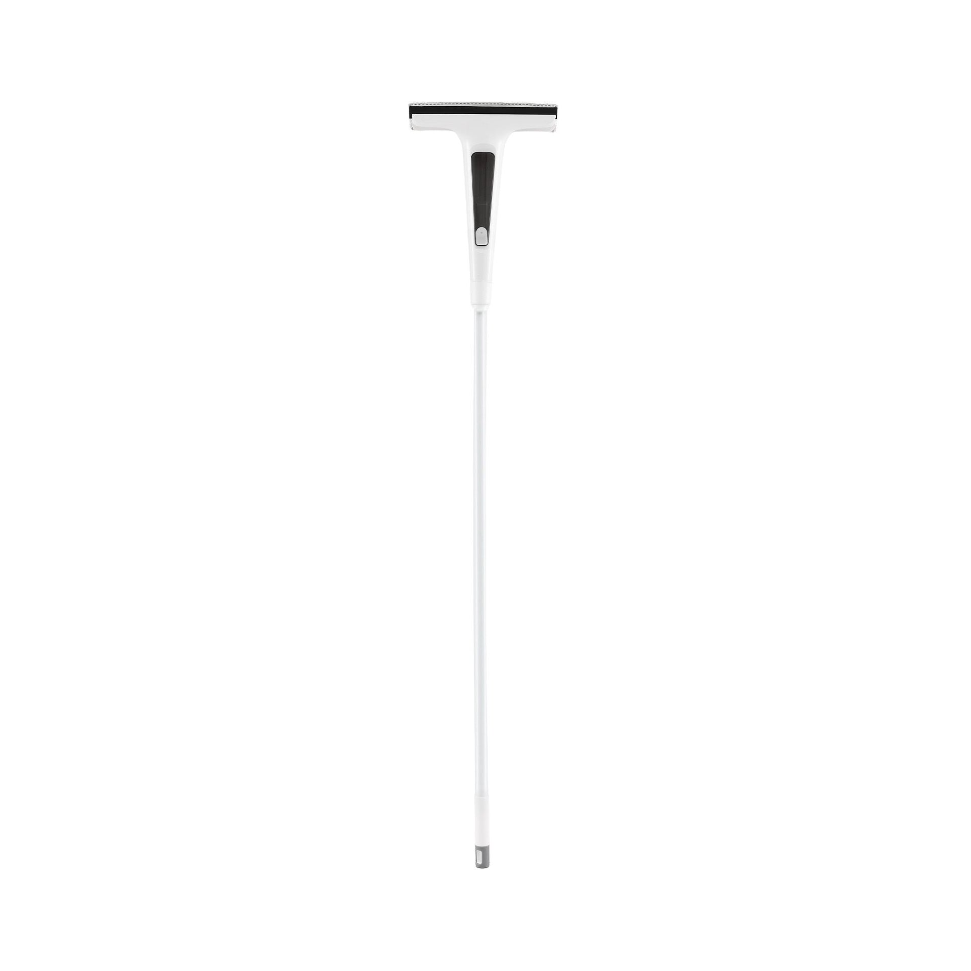 Giantz Window Cleaner Mirror Car, Spray Scrub Squeegee 136cm Extendable Long Handle with Water Tank 3 Microfiber Pads, Glass Scrubber for High Windows Home Car Mirror, White Awezingly