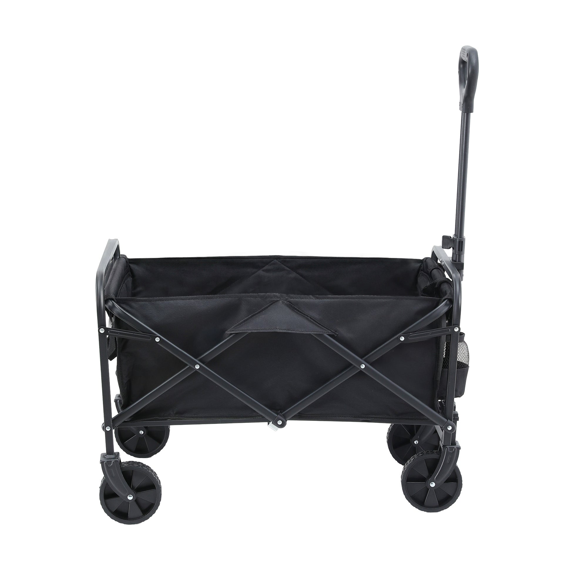 Gardeon Garden Cart Folding Trolley Camping Wagon Barrow Outdoor Beach Black Awezingly