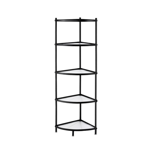 Artiss 5-Tier Kitchen Corner Shelf Rack Stand Microwave Metal Storage Shelves Awezingly