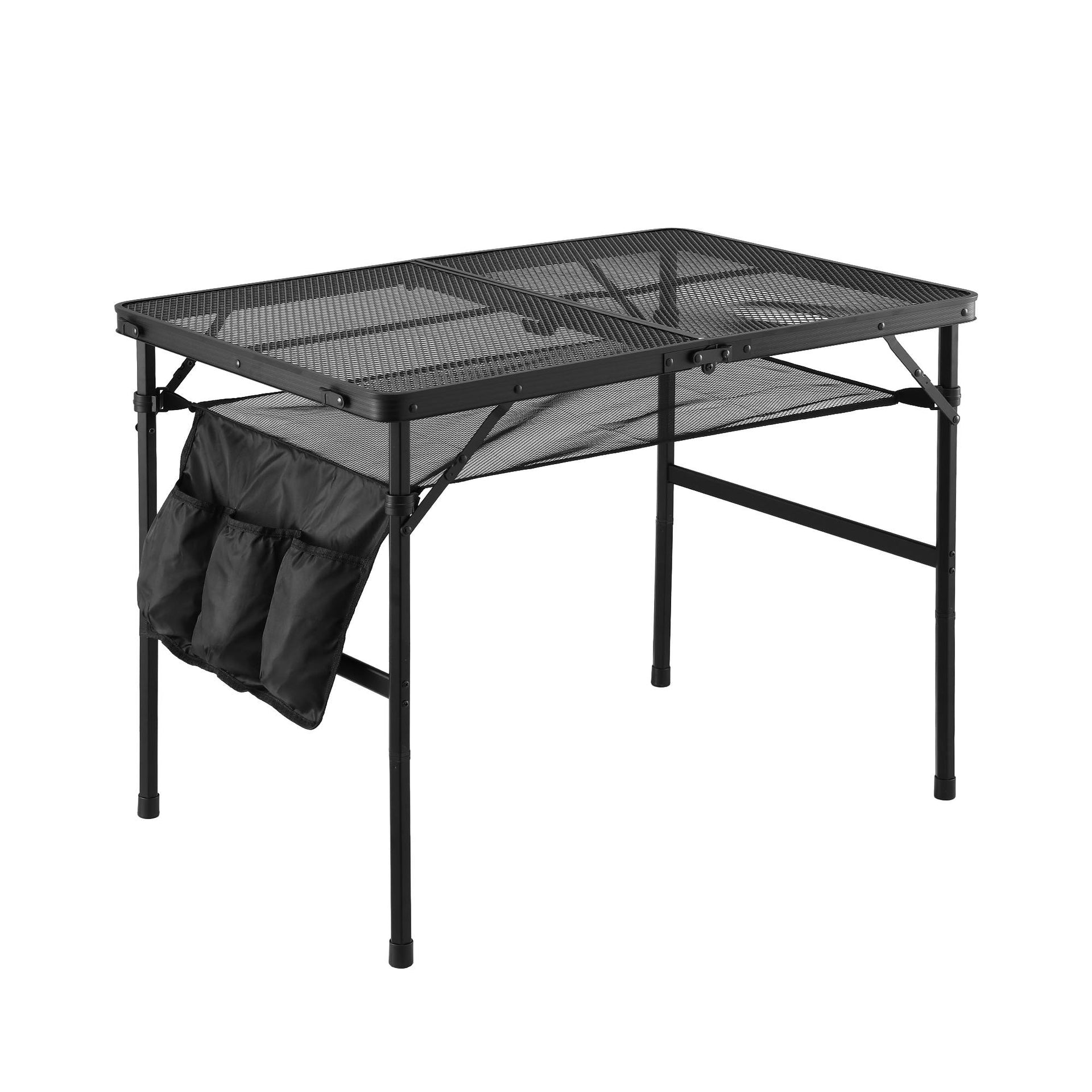 Gardeon BBQ Camp Table, 90*60*66 Portable Foldable Lightweight Grill Outdoor Metal Table 3.9kg Awezingly