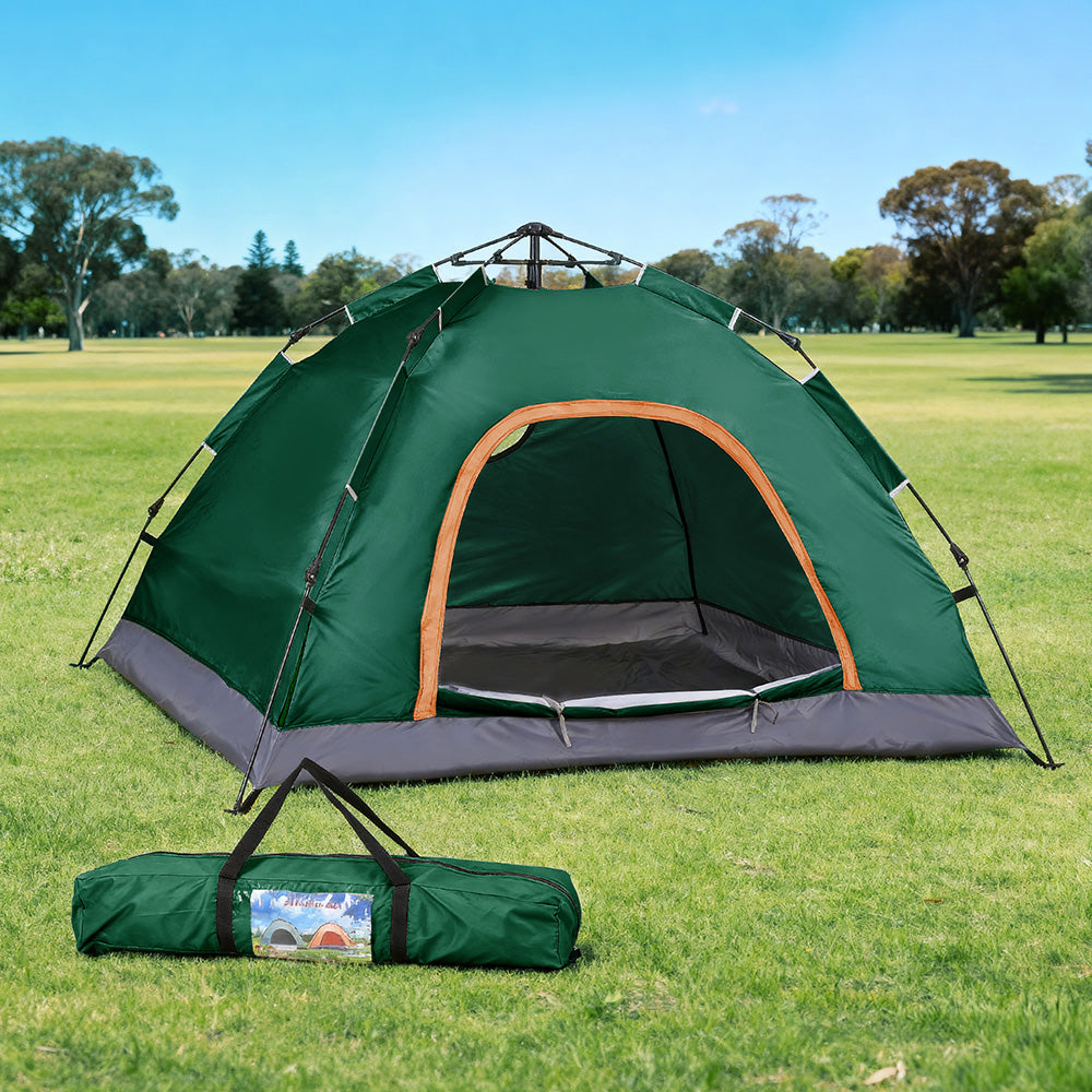 Weisshorn Camping Tent Instant Tent Pop up 2 Person Outdoor Hiking Tents Hiking Green Awezingly
