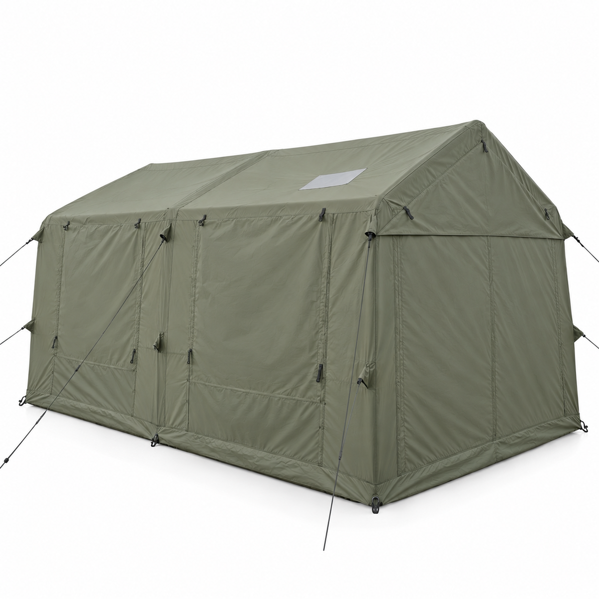 Weisshorn Inflatable Cabin Camping Tent Olive Green Mesh Entry 520x360cm Awezingly