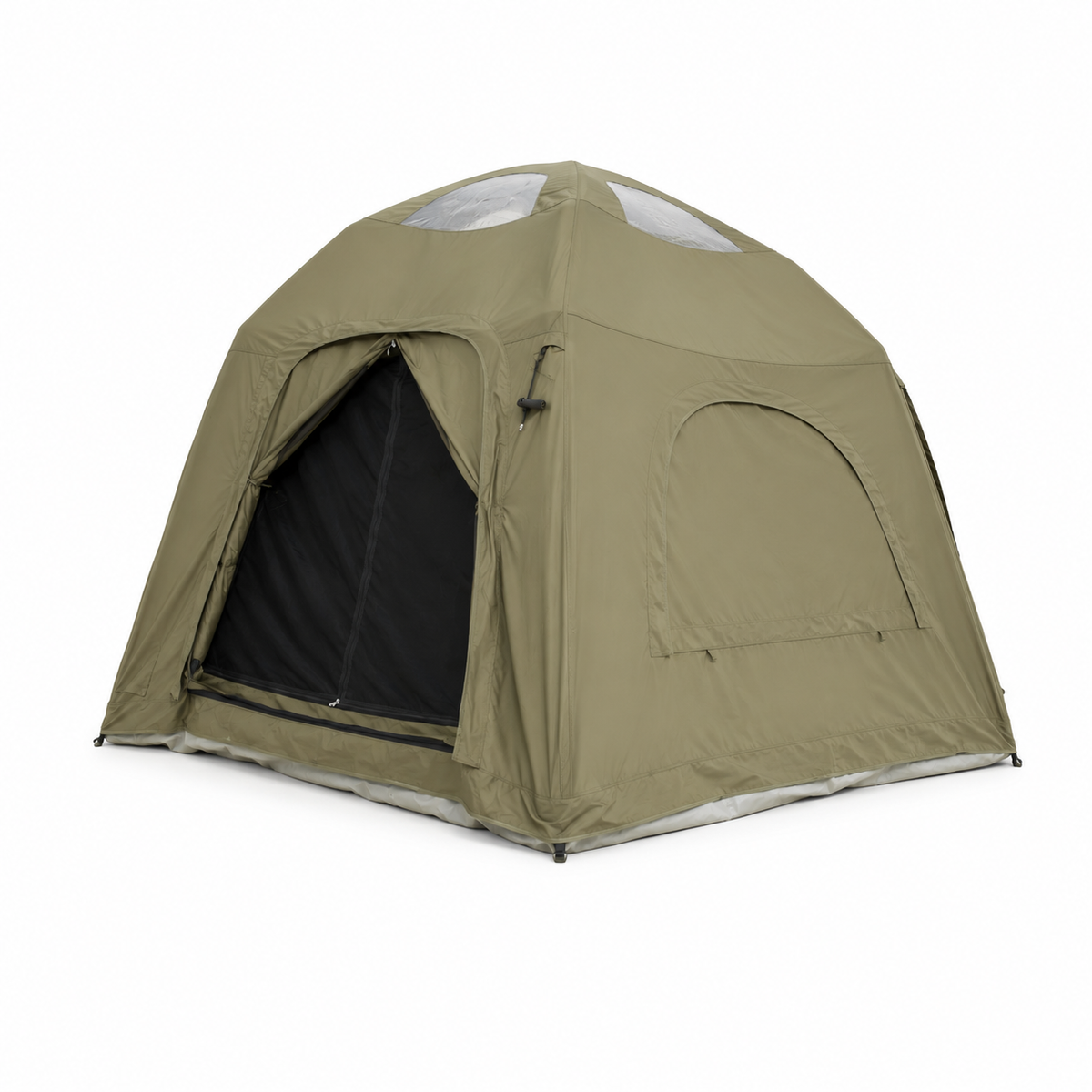 Weisshorn 4 Person Inflatable Camping Tent TC Canvas Sun Shade Rain-Ready Awezingly