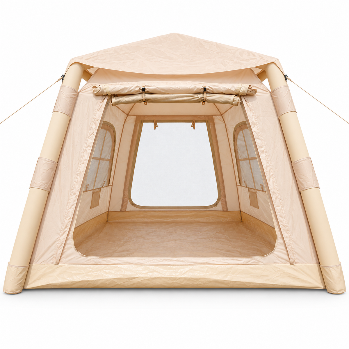 Weisshorn Inflatable Camping Tent Dual End Doors Arched Windows 300x400cm Awezingly