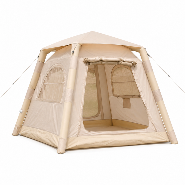 Weisshorn Inflatable Camping Tent Dual End Doors Arched Windows 300x400cm Awezingly