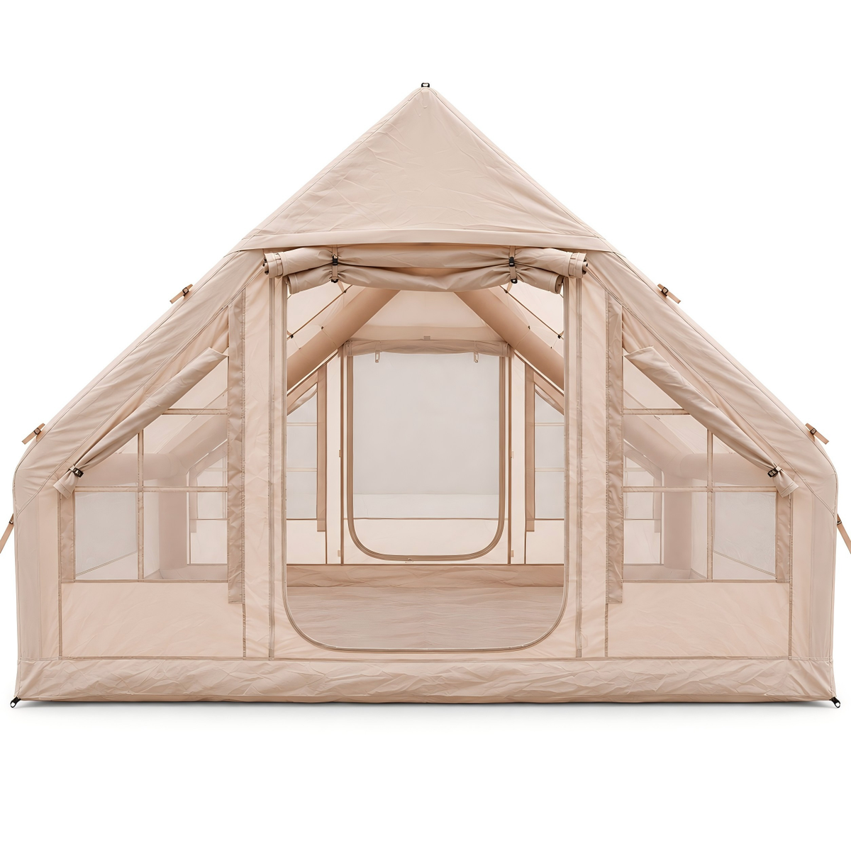 Weisshorn A-Frame Inflatable Air Tent with Mesh Windows, Family Glamping Awezingly