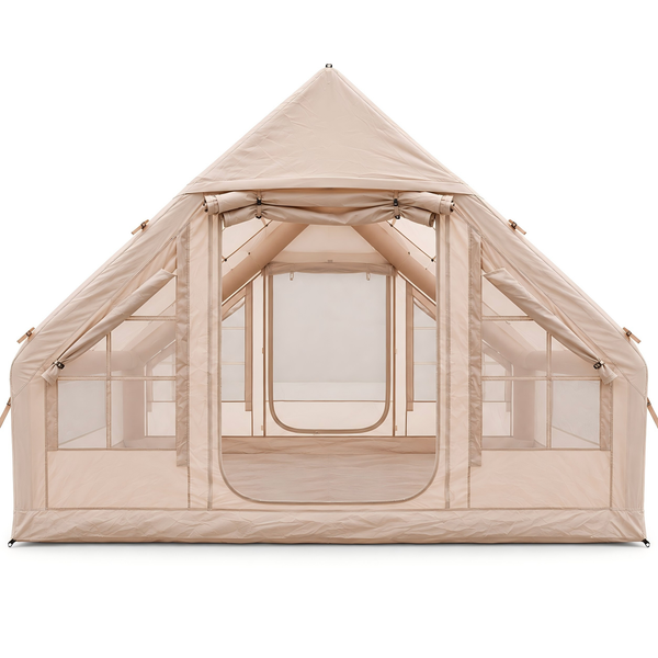 Weisshorn A-Frame Inflatable Air Tent with Mesh Windows, Family Glamping Awezingly