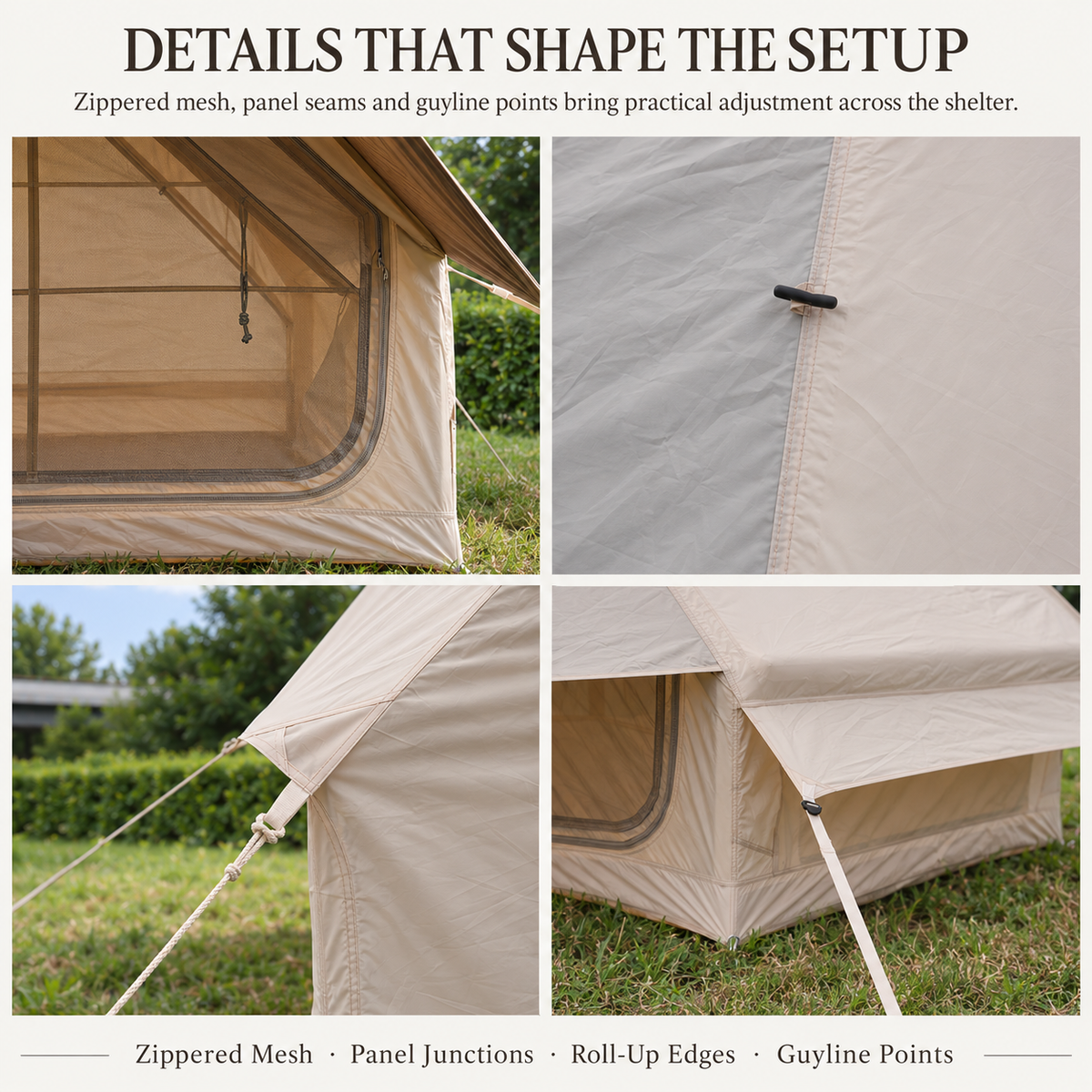 Weisshorn Inflatable A-Frame Tent with Extended Side Awning, Basecamp Awezingly