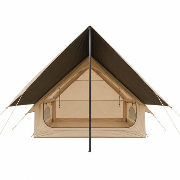 Weisshorn Inflatable A-Frame Tent with Extended Side Awning, Basecamp Awezingly