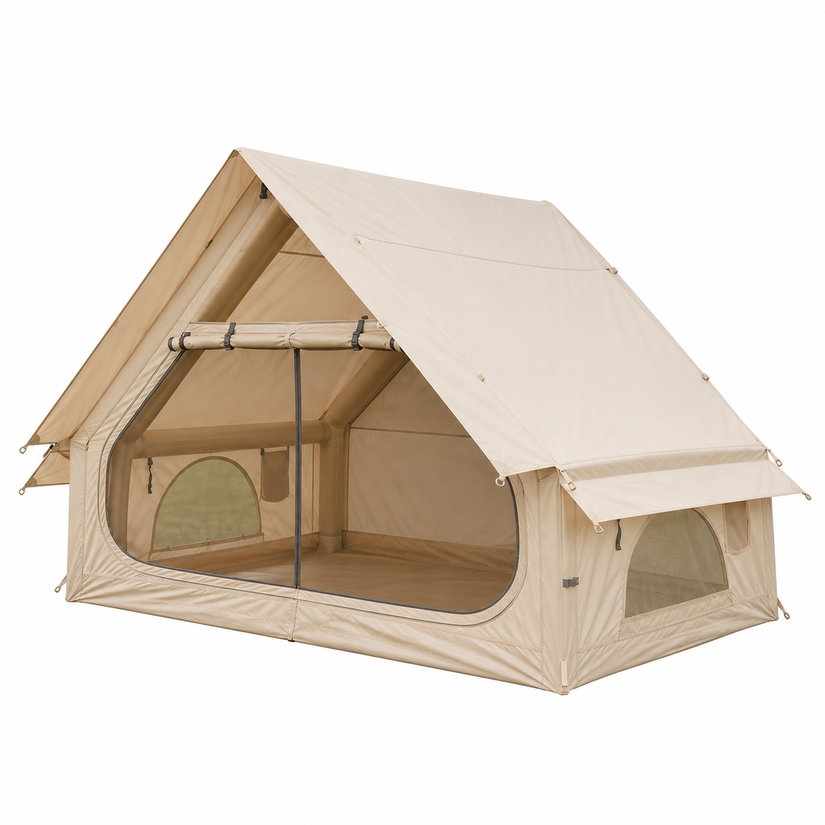 Weisshorn Inflatable A-Frame Tent with Extended Side Awning, Basecamp Awezingly