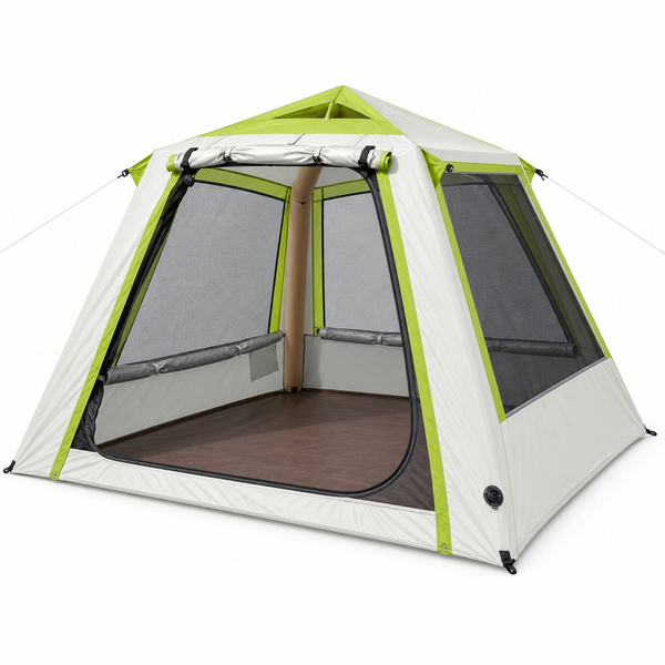 Weisshorn Inflatable Mesh Gazebo Tent, Air-Frame with Extendable Canopy Awezingly
