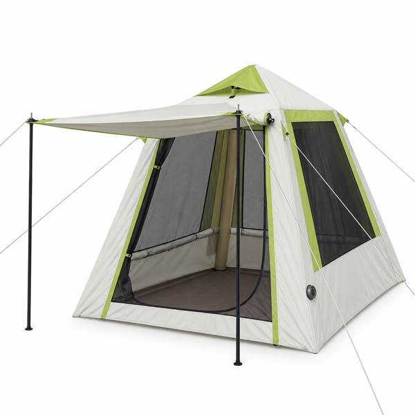 Weisshorn Inflatable Mesh Gazebo Tent, Air-Frame with Extendable Canopy Awezingly
