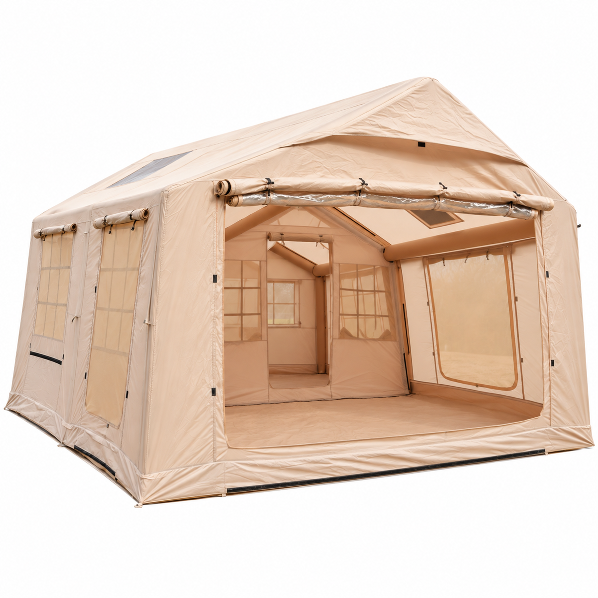 Weisshorn Inflatable Cabin Tent 300x400cm Side Awning Roof Skylight Awezingly