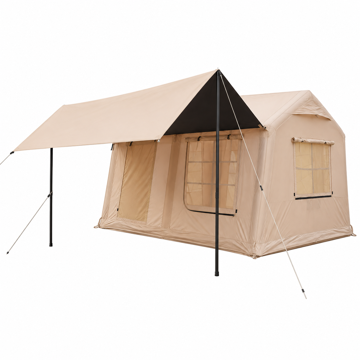 Weisshorn Inflatable Cabin Tent 300x400cm Side Awning Roof Skylight Awezingly