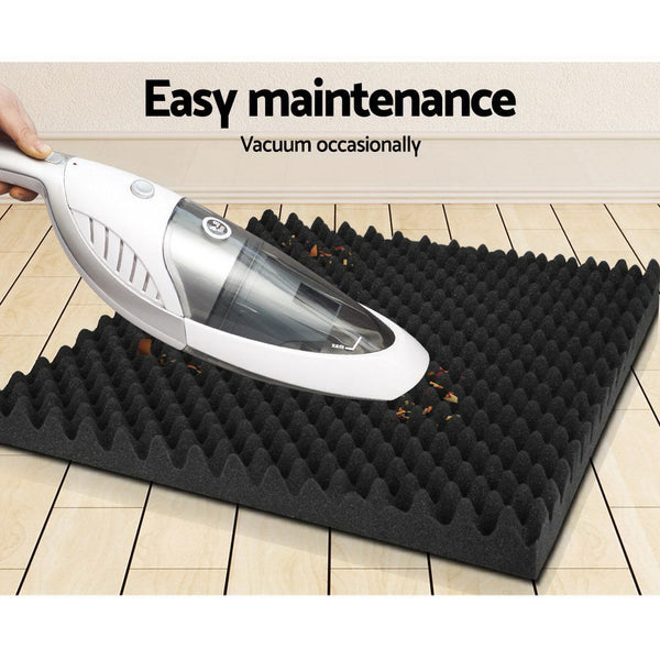 Alpha 60pcs Acoustic Foam Panels Studio Sound Absorption Eggshell 50x50CM Alpha