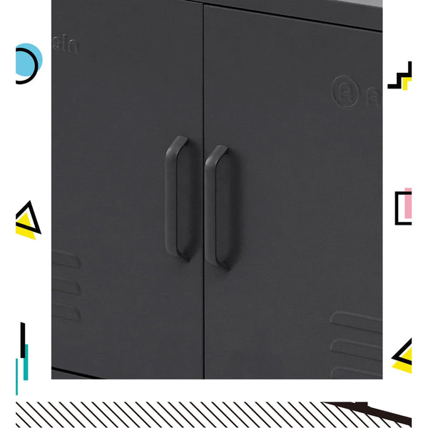 ArtissIn Buffet Sideboard Locker Metal Storage Cabinet - BASE Charcoal ArtissIn