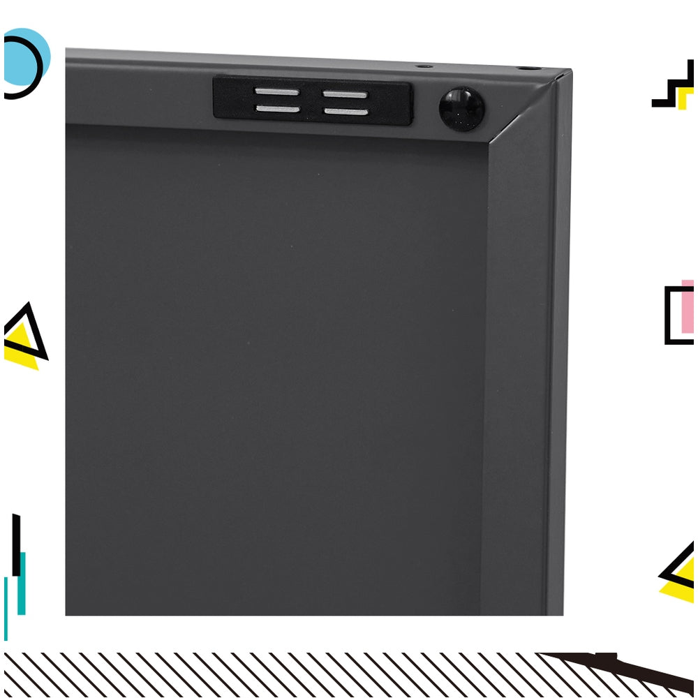 ArtissIn Buffet Sideboard Locker Metal Storage Cabinet - BASE Charcoal ArtissIn