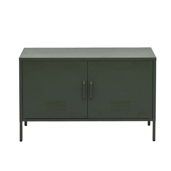 ArtissIn Base Metal Locker Storage Shelf Organizer Cabinet Buffet Sideboard Green freeshipping - Awezingly