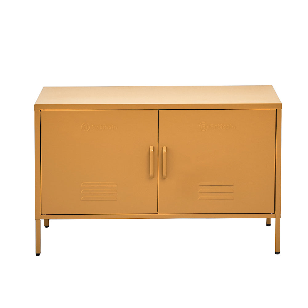 ArtissIn Buffet Sideboard Locker Metal Storage Cabinet - BASE Yellow ArtissIn