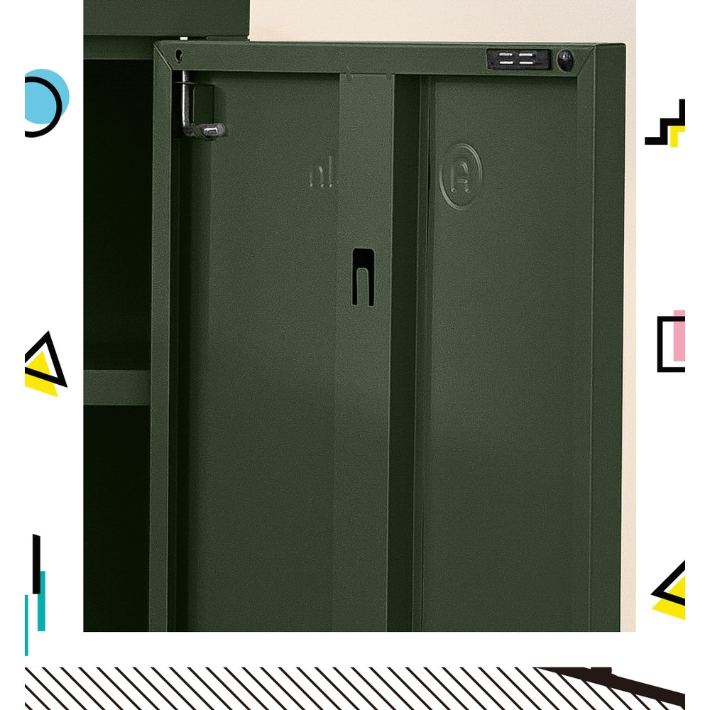 ArtissIn Buffet Sideboard Locker Metal Storage Cabinet - SWEETHEART Green ArtissIn