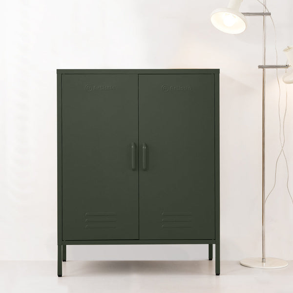 ArtissIn Buffet Sideboard Locker Metal Storage Cabinet - SWEETHEART Green ArtissIn