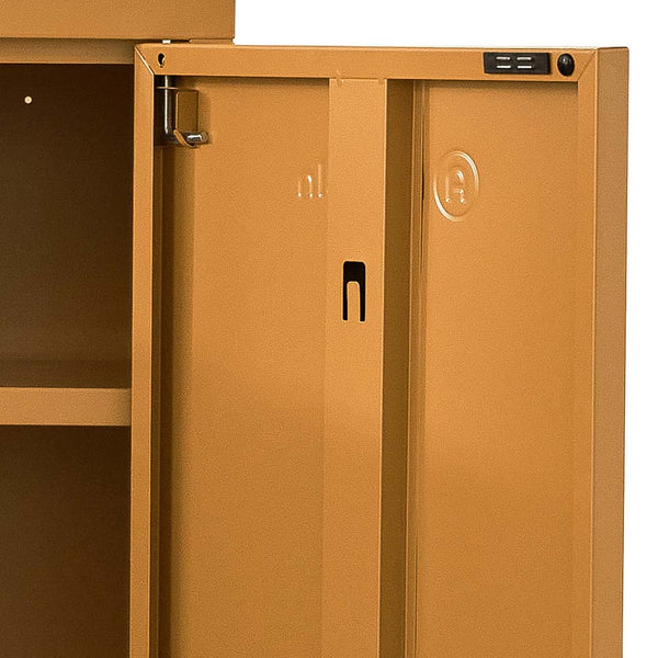 ArtissIn Sweetheart Metal Locker Storage Shelf Organizer Cabinet Buffet Sideboard Yellow freeshipping - Awezingly