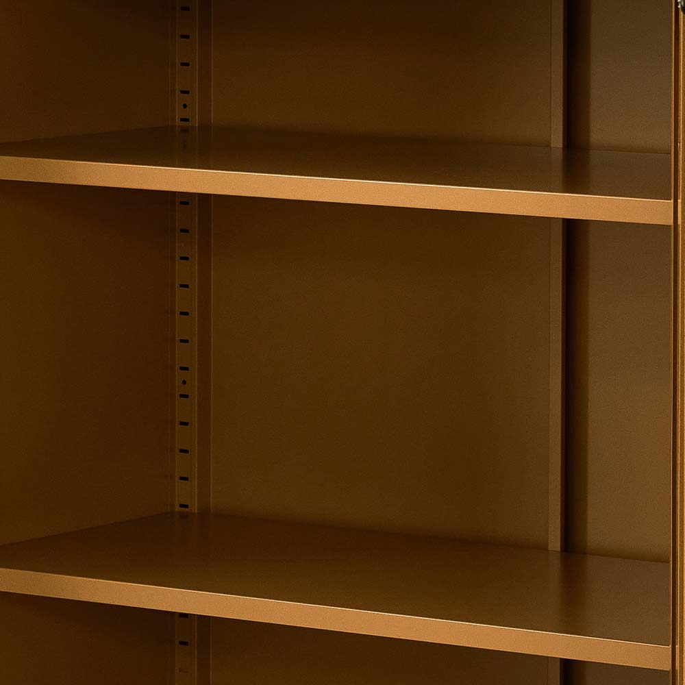 ArtissIn Sweetheart Metal Locker Storage Shelf Organizer Cabinet Buffet Sideboard Yellow freeshipping - Awezingly